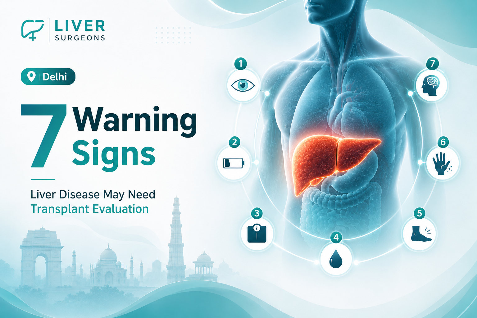 7 warning signs your liver disease may need transplant evaluation in Delhi