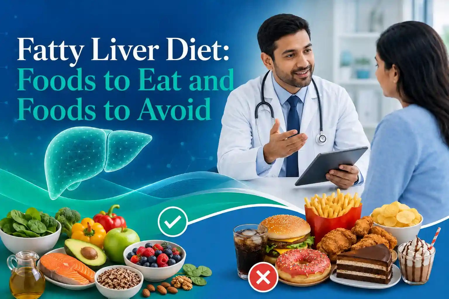 Fatty liver diet foods to eat and foods to avoid