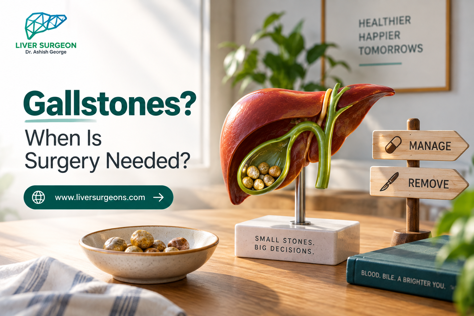 Gallstones and gallbladder removal surgery illustration