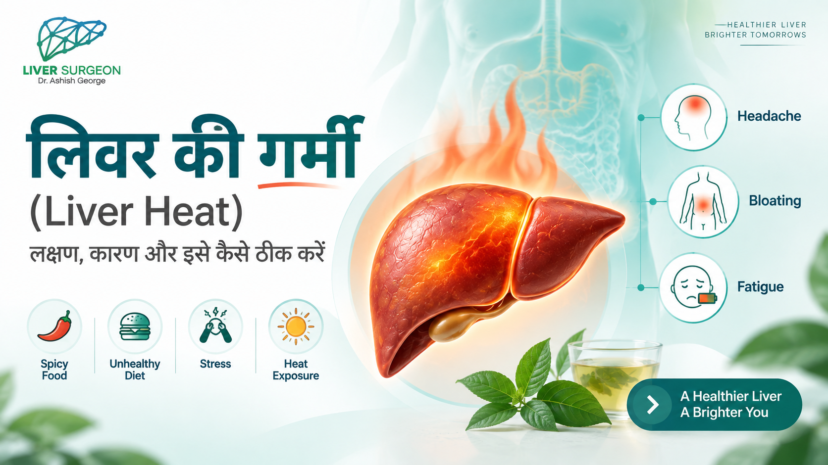 लिवर की गर्मी (Liver Heat): लक्षण, कारण और इसे कैसे ठीक करें