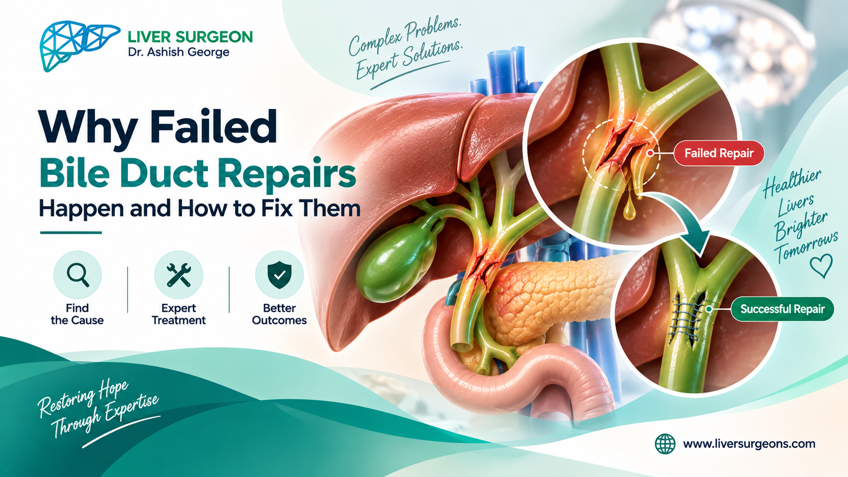 Failed bile duct repair and redo surgery by HPB specialist surgeon